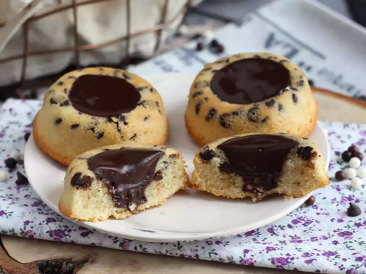 Tigrerade financiers med choklad och krispig ganache - foto 3
