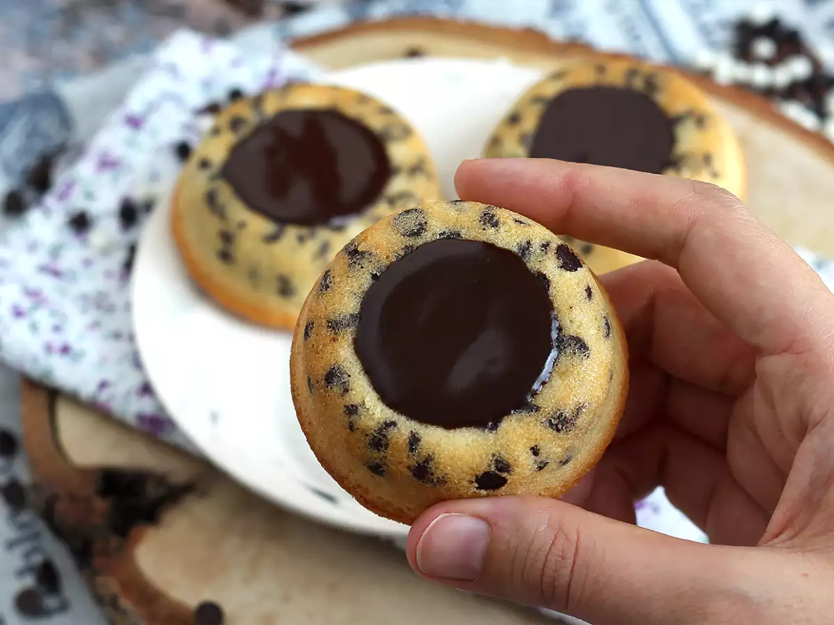 Tigrerade financiers med choklad och krispig ganache - foto 4