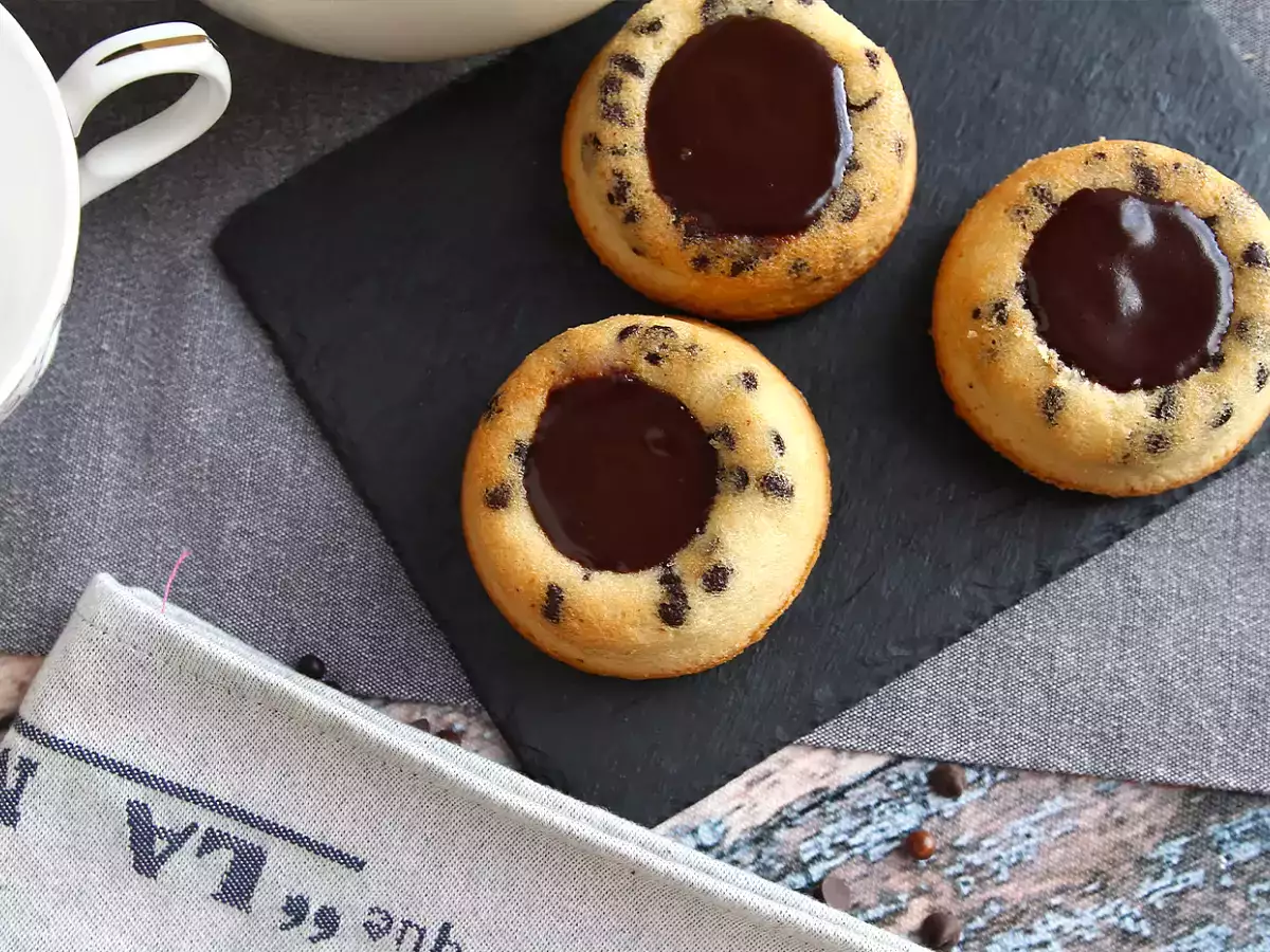 Tigrerade financiers med choklad och krispig ganache - foto 6