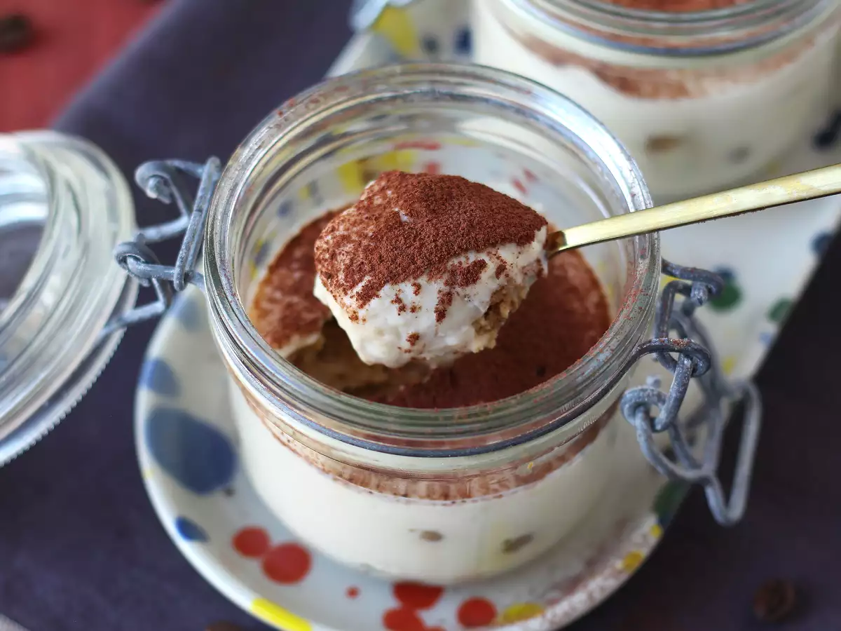 Tiramisu med silkeslen tofu, utan mascarpone och utan ägg - foto 4