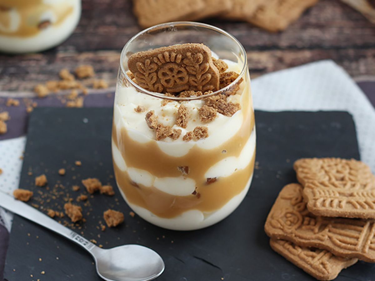 Tiramisu med speculoos och saltad smörkola