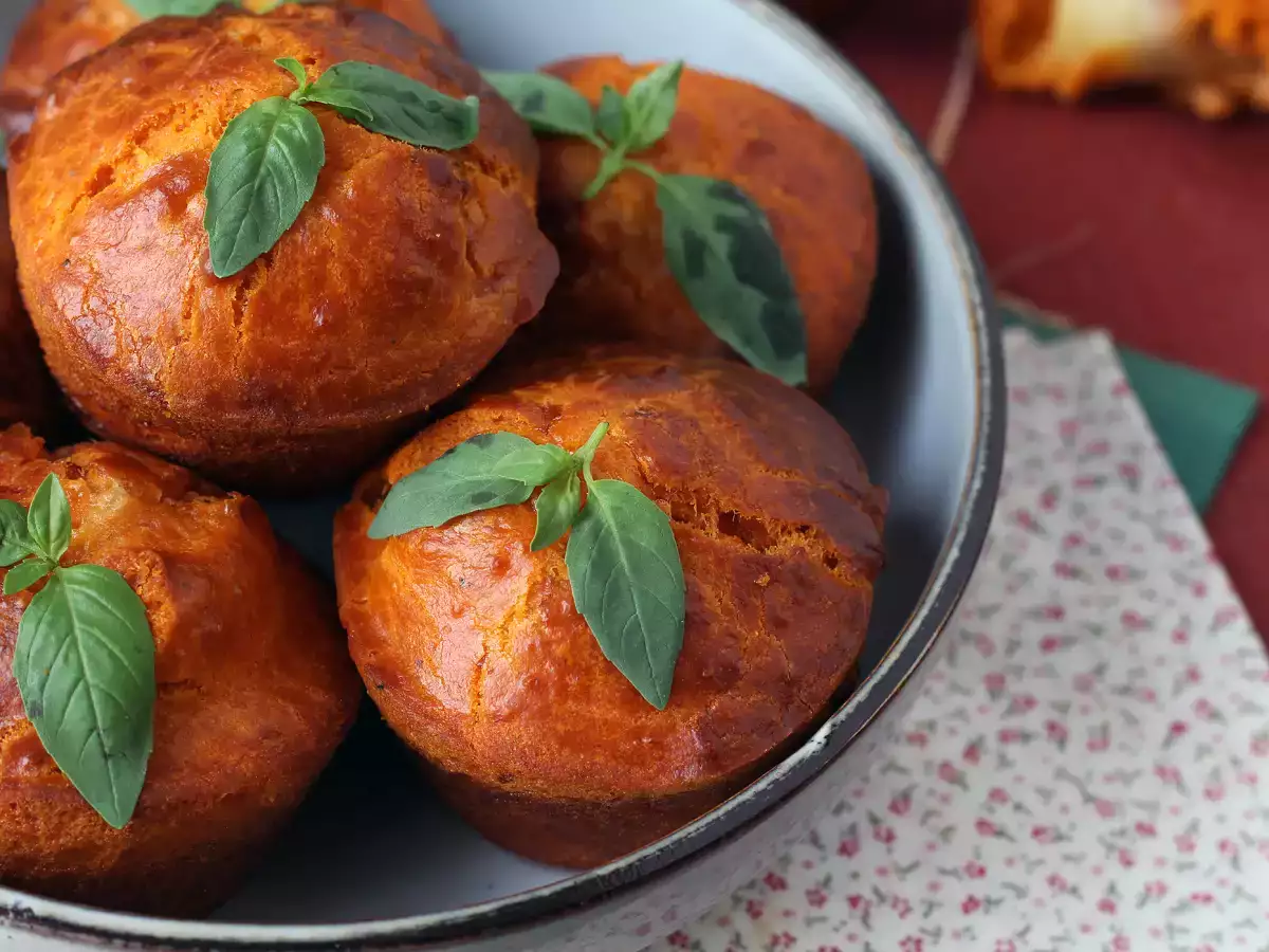 Tomatmuffins med ett smältande mozzarellahjärta - foto 3