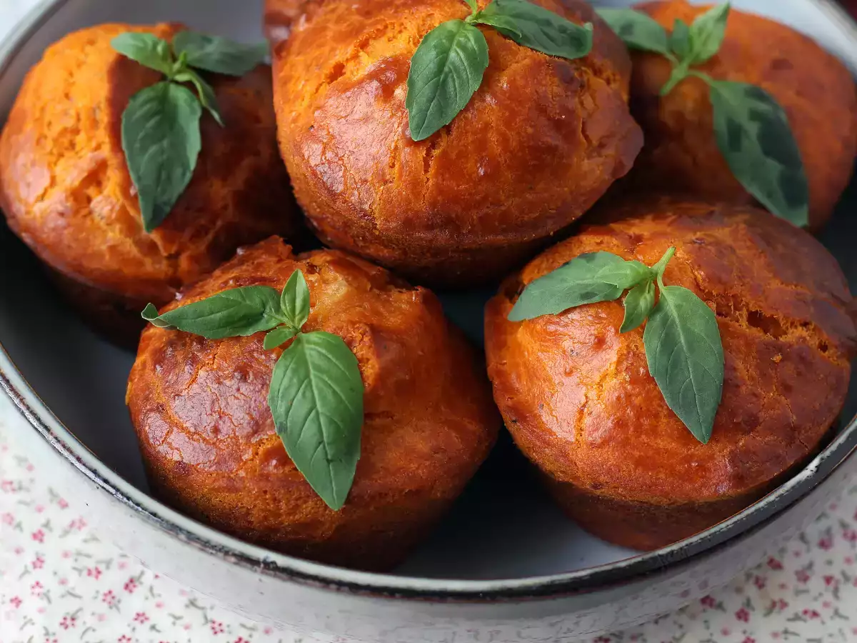 Tomatmuffins med ett smältande mozzarellahjärta - foto 8