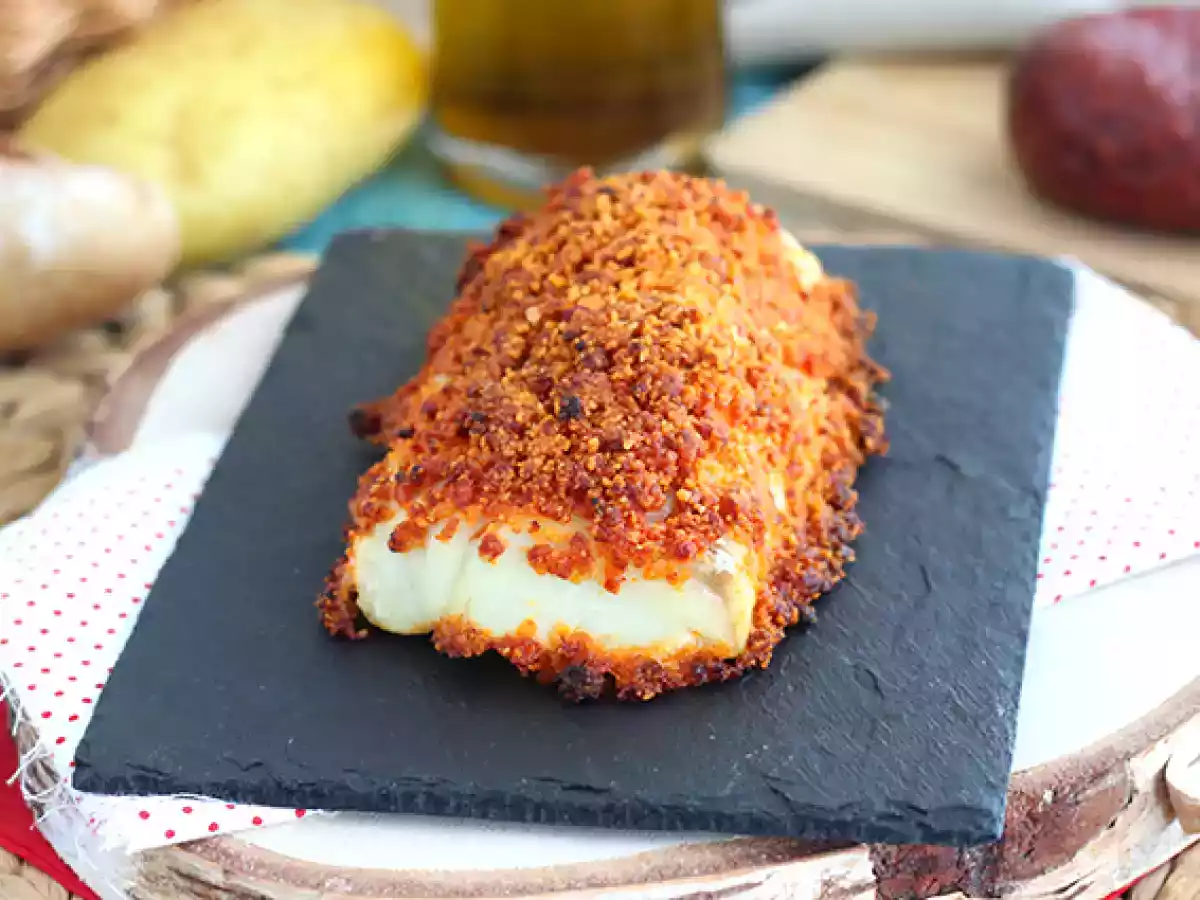 Torsk i chorizoskorpa