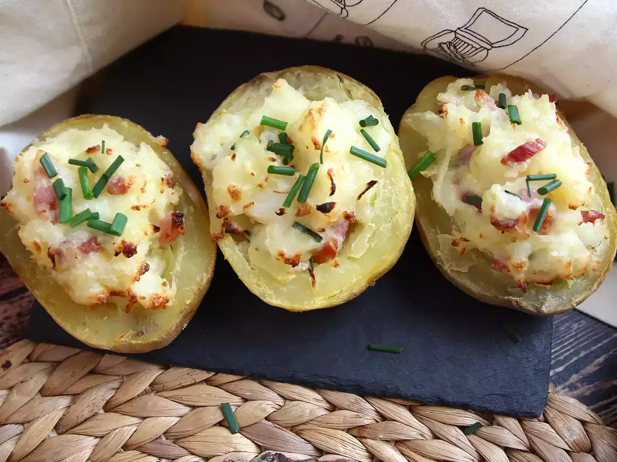 Ugnsbakad potatis fylld med bacon och ost - foto 5