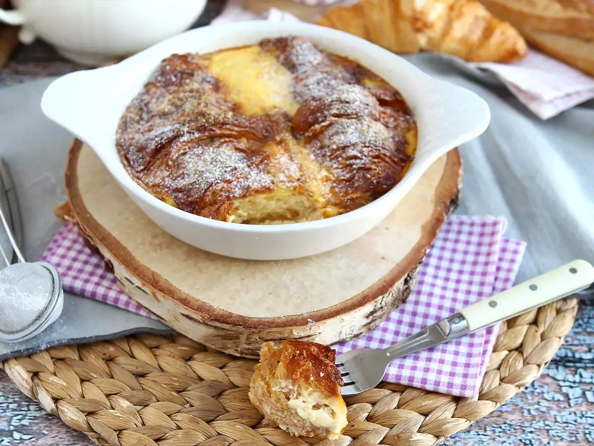 Ugnsbakade fattiga riddare på croissanter - foto 3