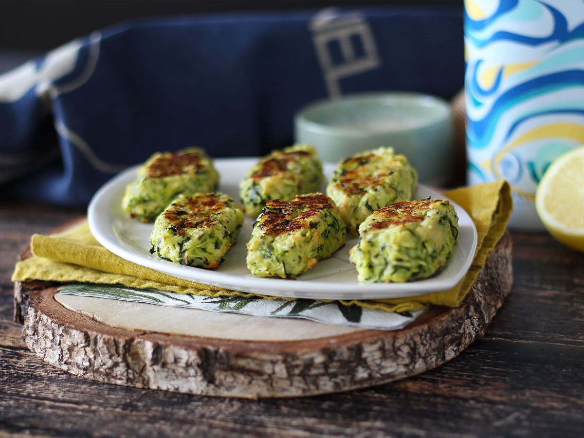 Ugnsbakade zucchinibollar