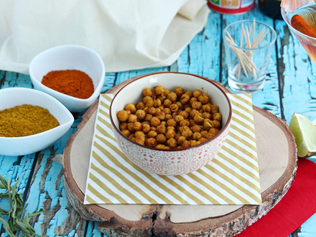 Ugnsrostade kikärtor med curry