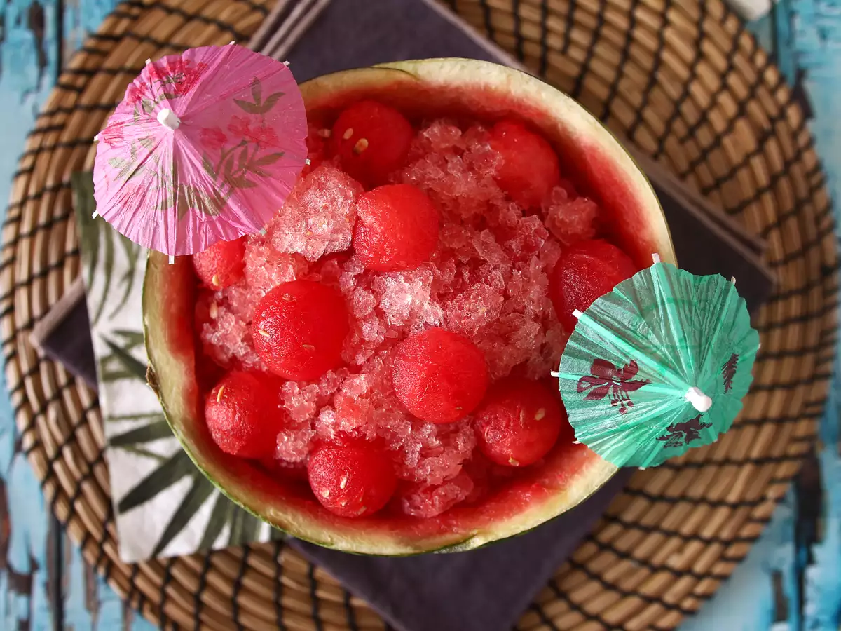 Vattenmelonfrosé: en superfräsch slushcocktail med rosé! - foto 3
