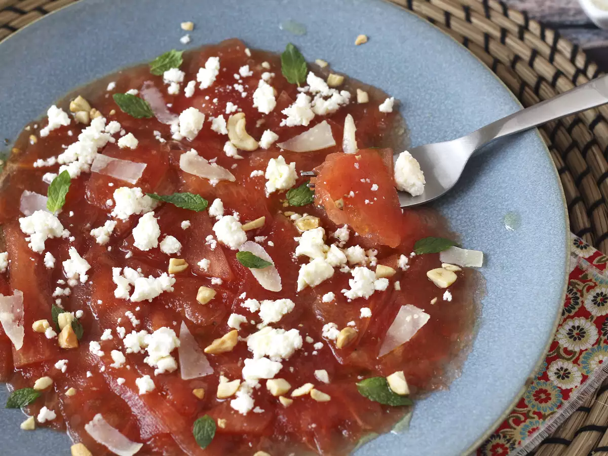 Vattenmelonscarpaccio: en uppfriskande förrätt till sommaren - foto 4