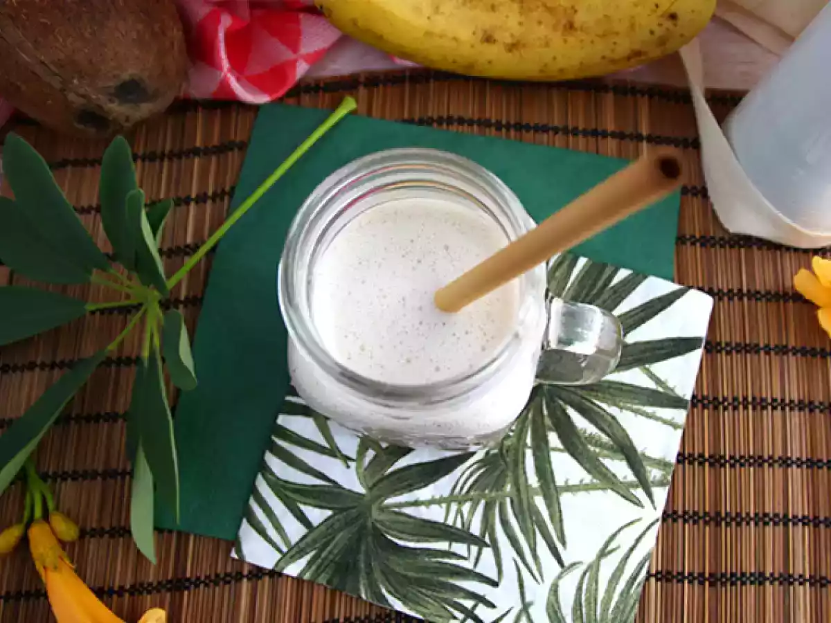 Vegansk bananmilkshake - foto 3