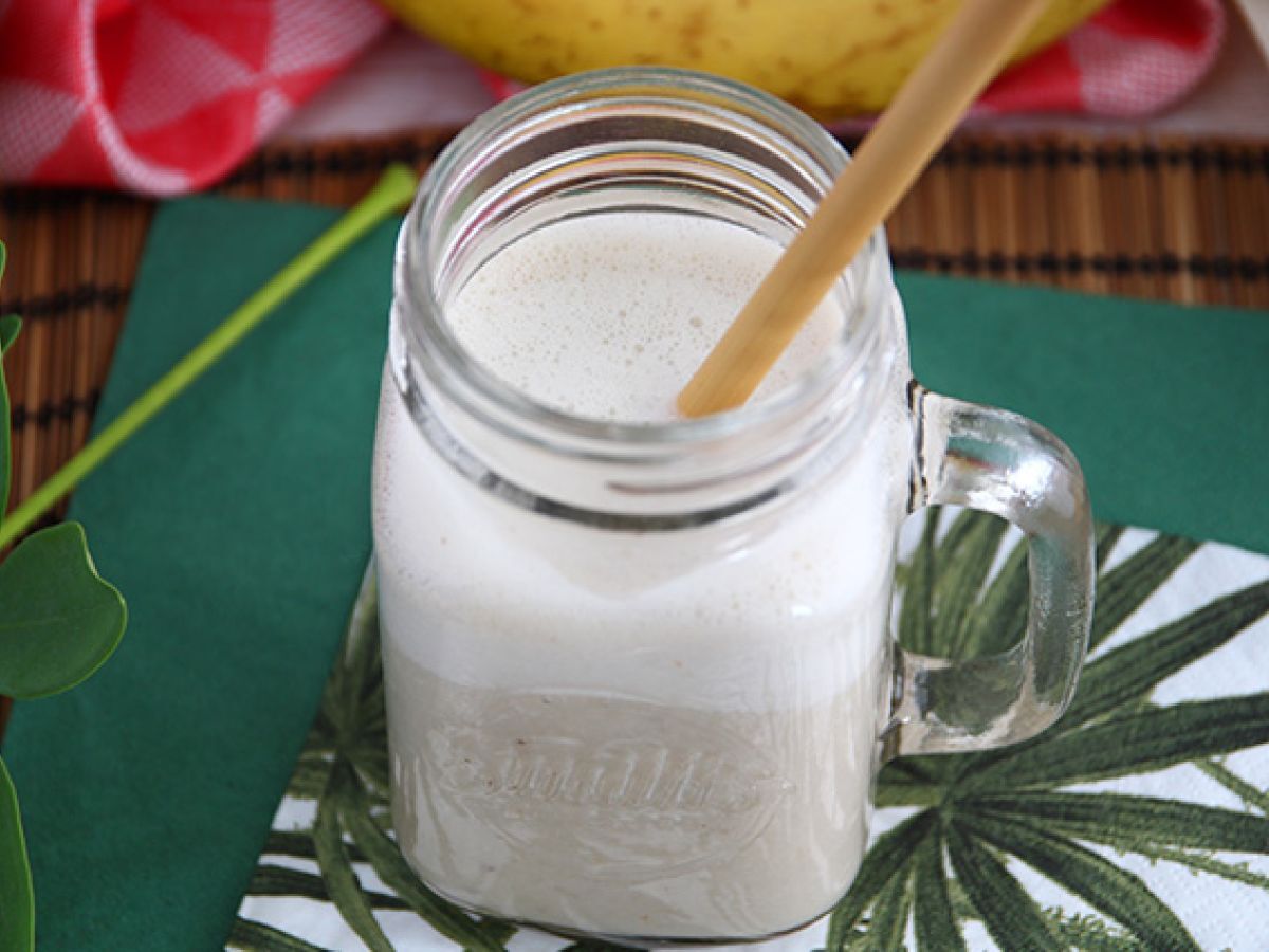 Vegansk bananmilkshake - foto 4