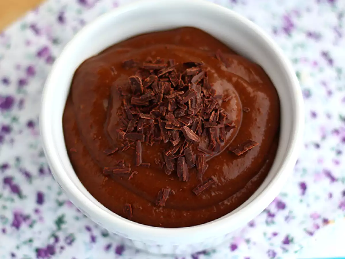 Vegansk dessertkräm med choklad, banan och avokado - foto 2