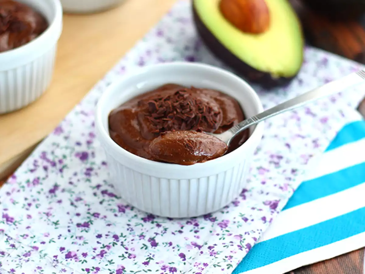Vegansk dessertkräm med choklad, banan och avokado - foto 3