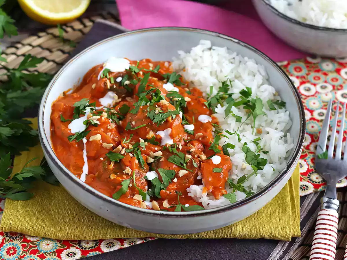 Vegansk Malai Kofta: kikärtsköttbullar med tomatsås - foto 3