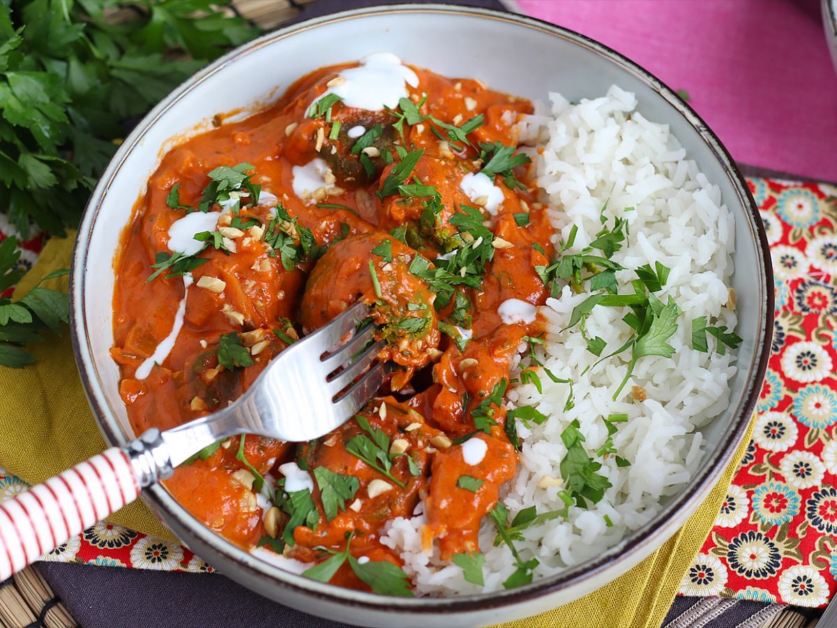 Vegansk Malai Kofta: kikärtsköttbullar med tomatsås - foto 4