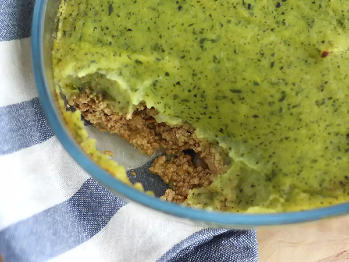 Vegansk parmentier med zucchini och tofu - foto 2