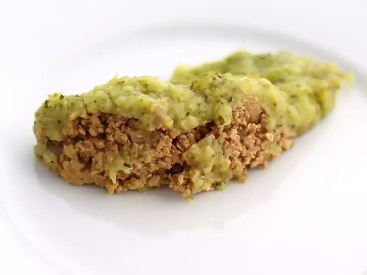 Vegansk parmentier med zucchini och tofu - foto 3