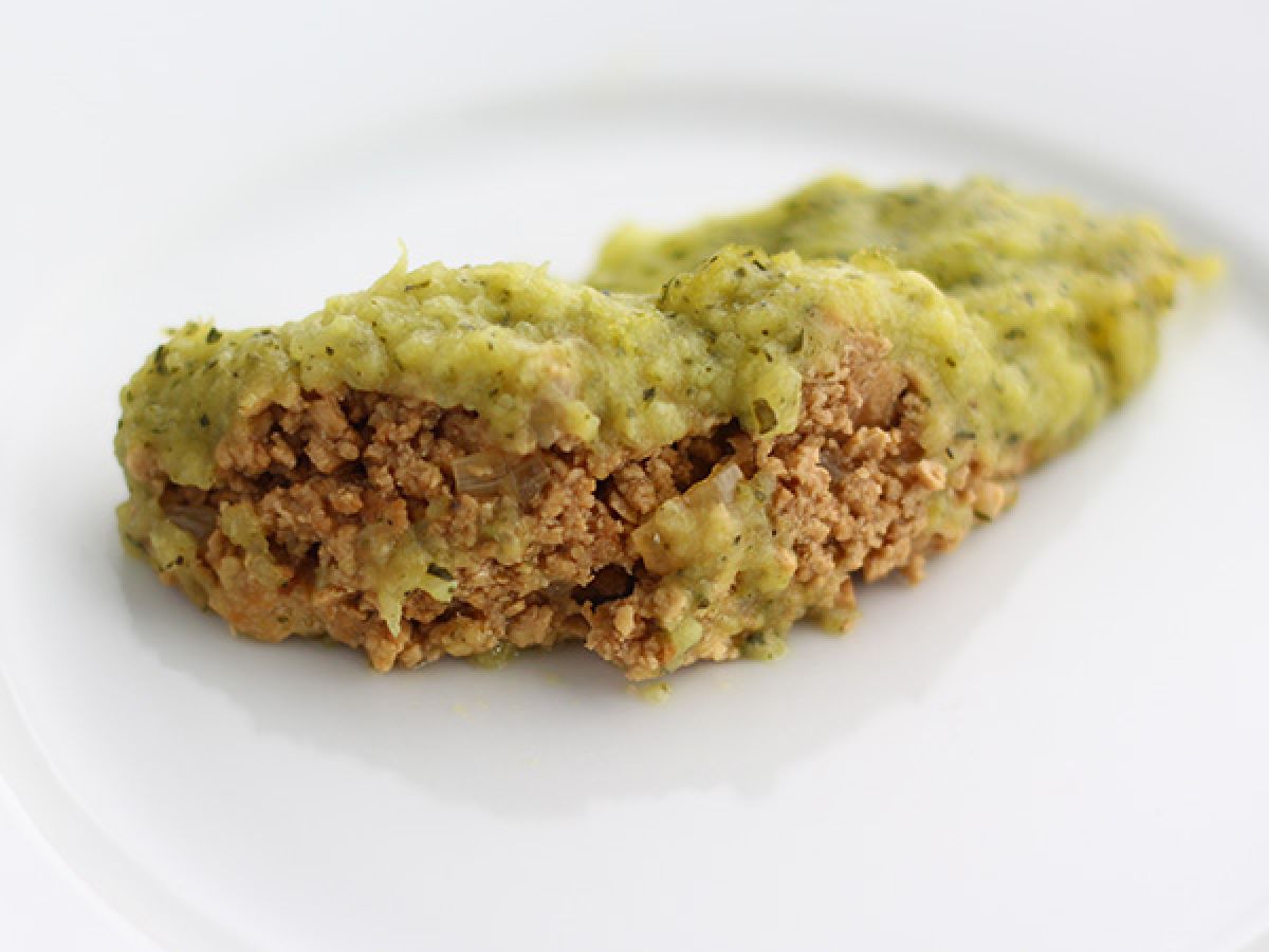 Vegansk shepherd's pie med zucchini och tofu - foto 3