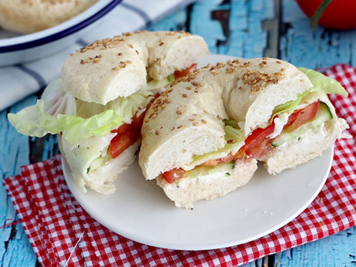 Vegetarisk bagel - foto 2