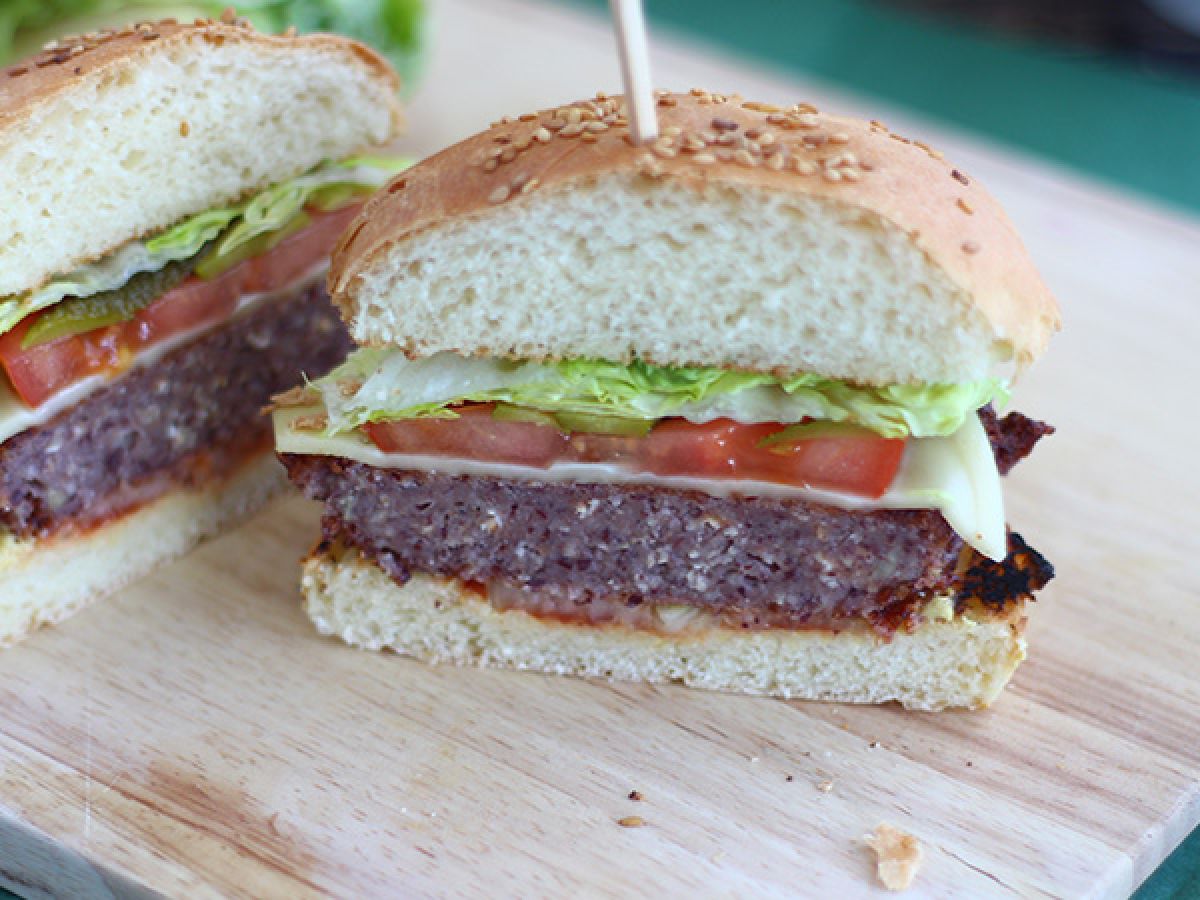 Vegetarisk burgare med röda bönor - foto 3
