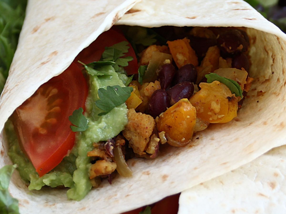 Vegetariska fajitas med texturerat sojaprotein - foto 2