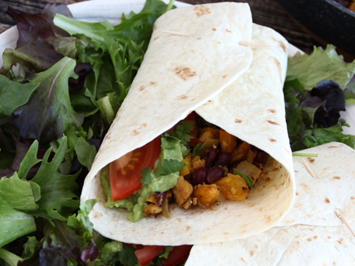 Vegetariska fajitas med texturerat sojaprotein - foto 4