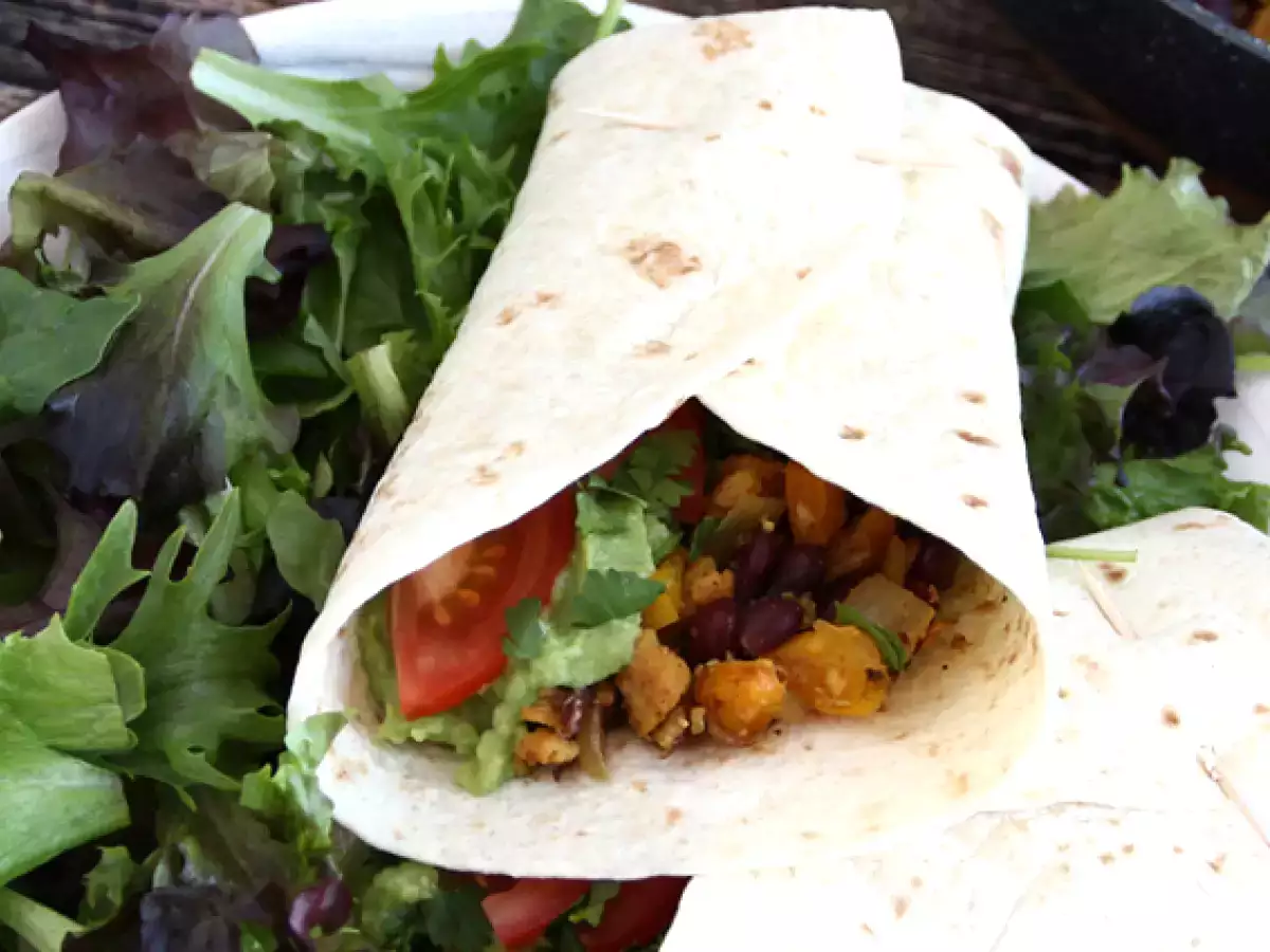 Vegetariska fajitas med texturerat sojaprotein - foto 4