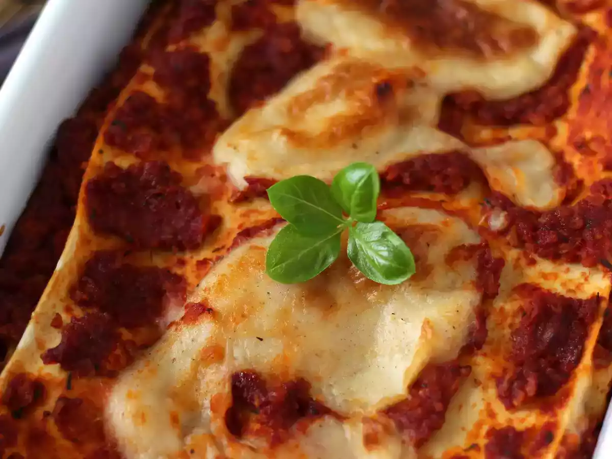 Vegetariska lasagner (du kommer inte att tro det!) - foto 3