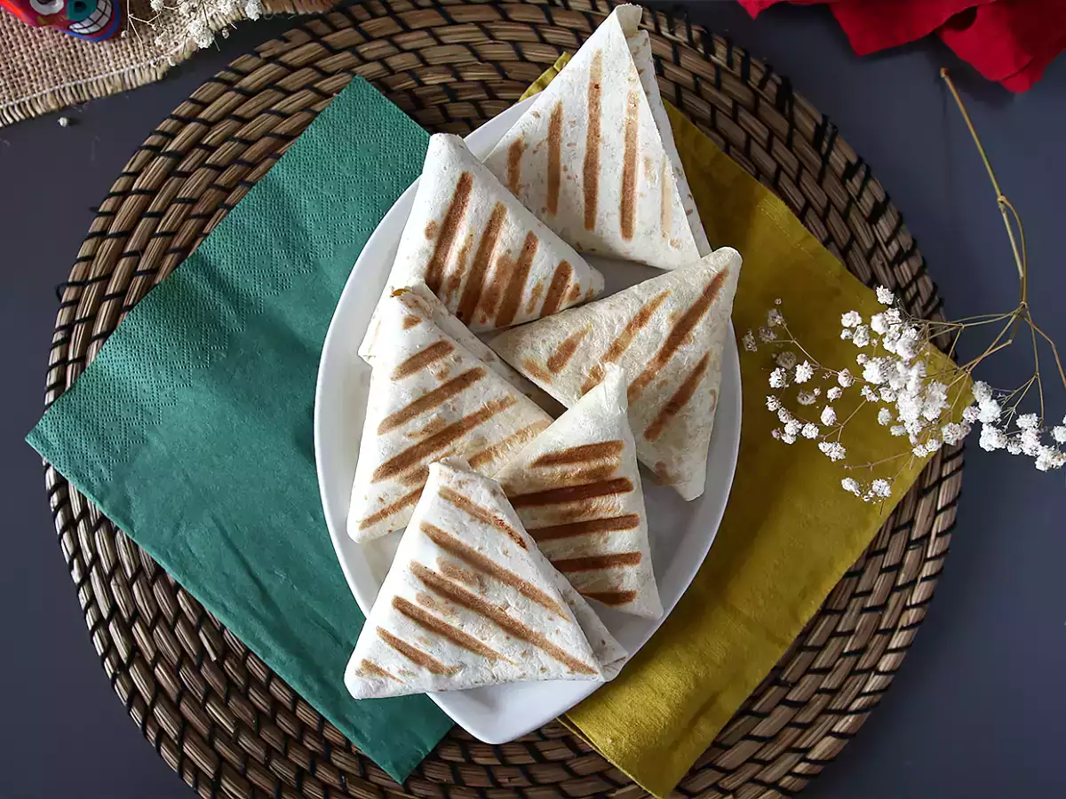 Vegetariska samosas av tortillas - foto 3