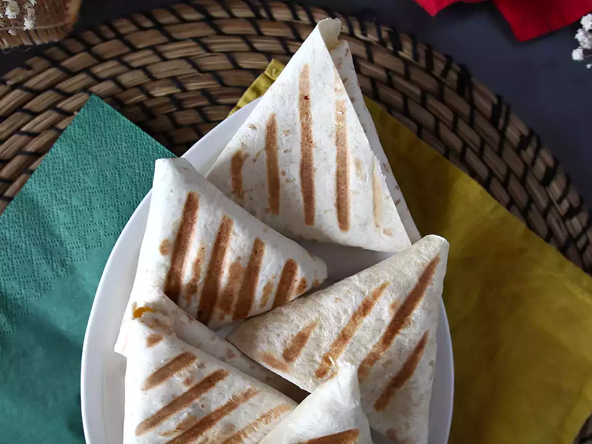 Vegetariska samosas av tortillas - foto 6