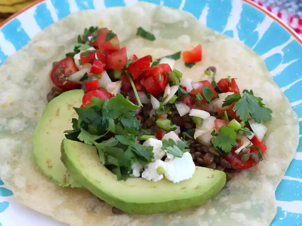 Vegetariska tacos med linser - foto 4
