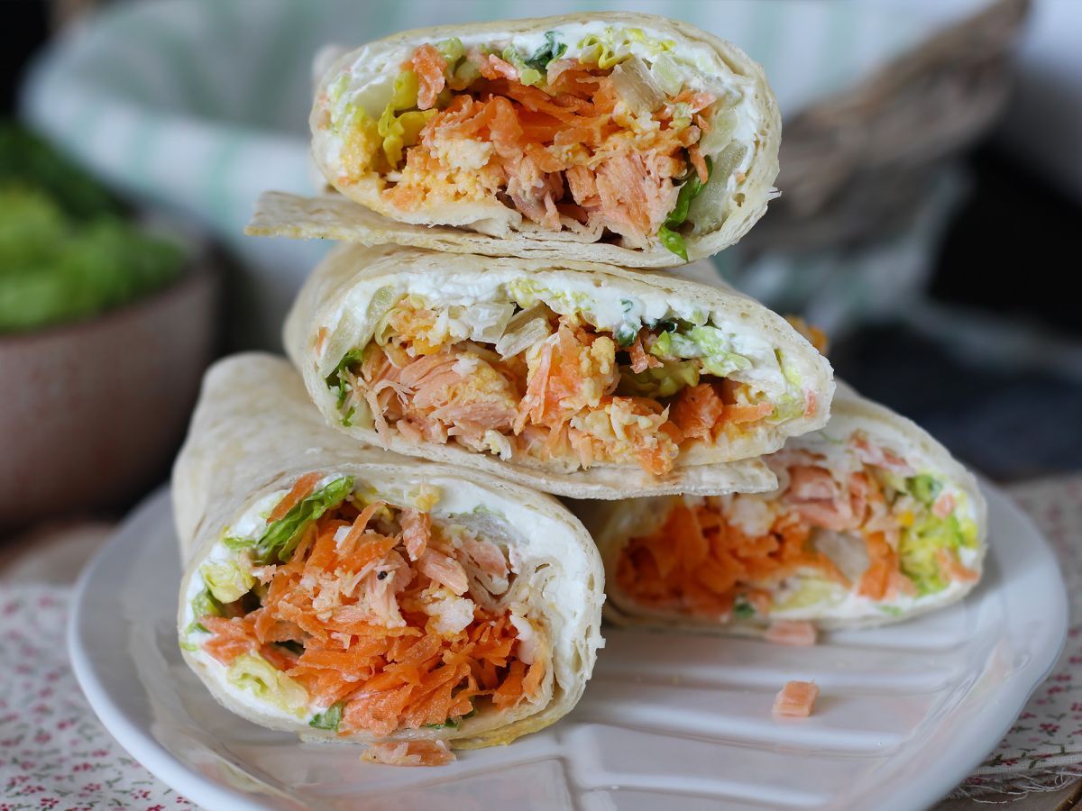 Wraps med lax, den perfekta, praktiska smörgåsen att ta med sig överallt - foto 3