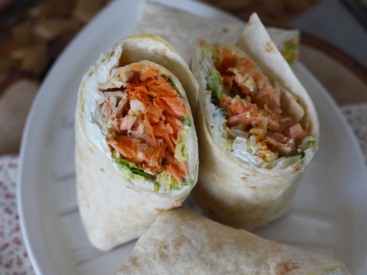 Wraps med lax, den perfekta, praktiska smörgåsen att ta med sig överallt - foto 5