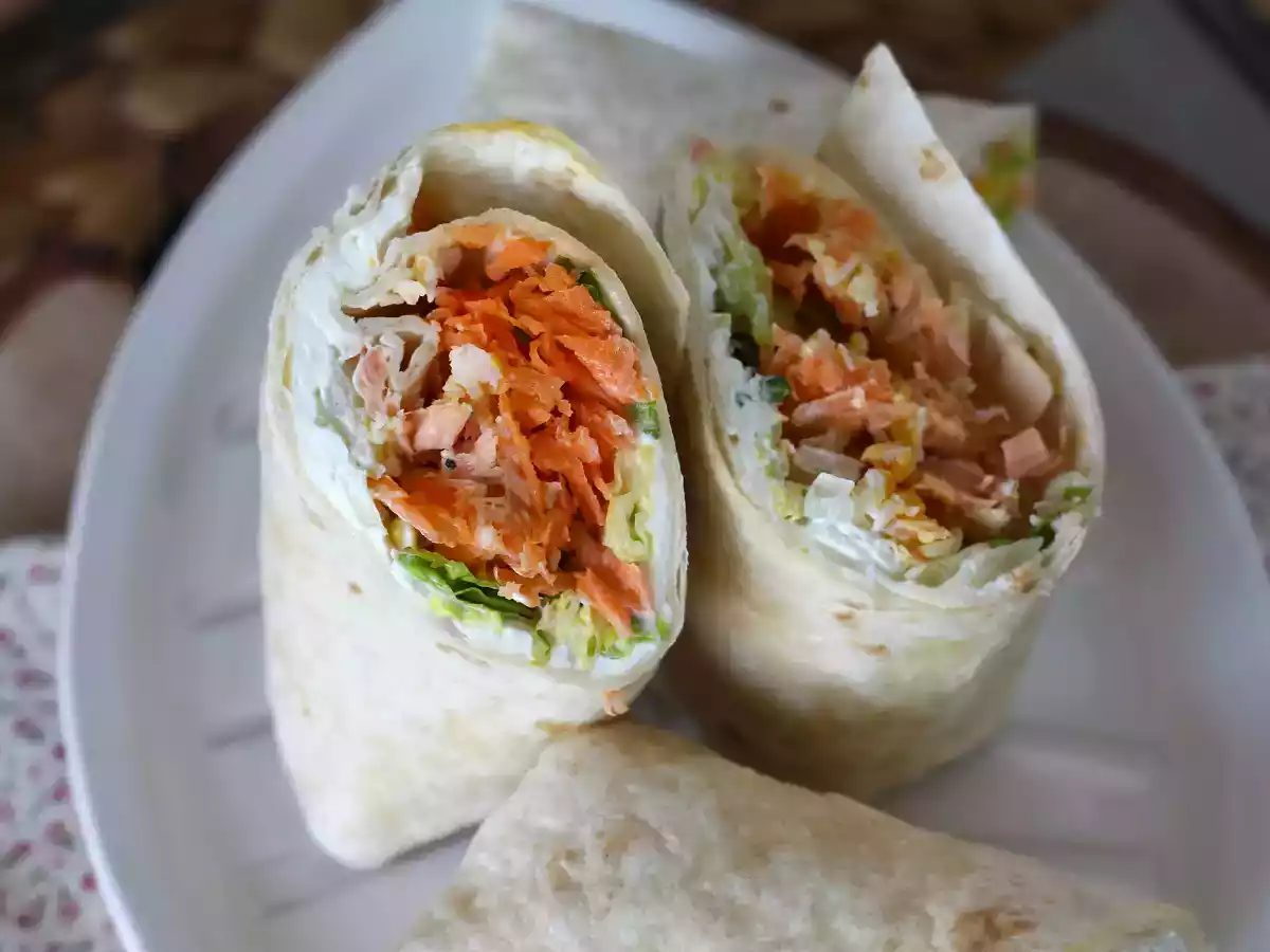 Wraps med lax, den perfekta, praktiska smörgåsen att ta med sig överallt - foto 5