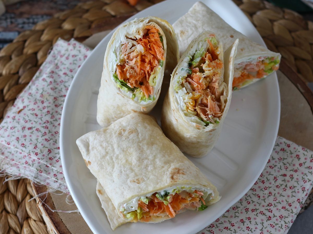 Wraps med lax, den perfekta, praktiska smörgåsen att ta med sig överallt - foto 6
