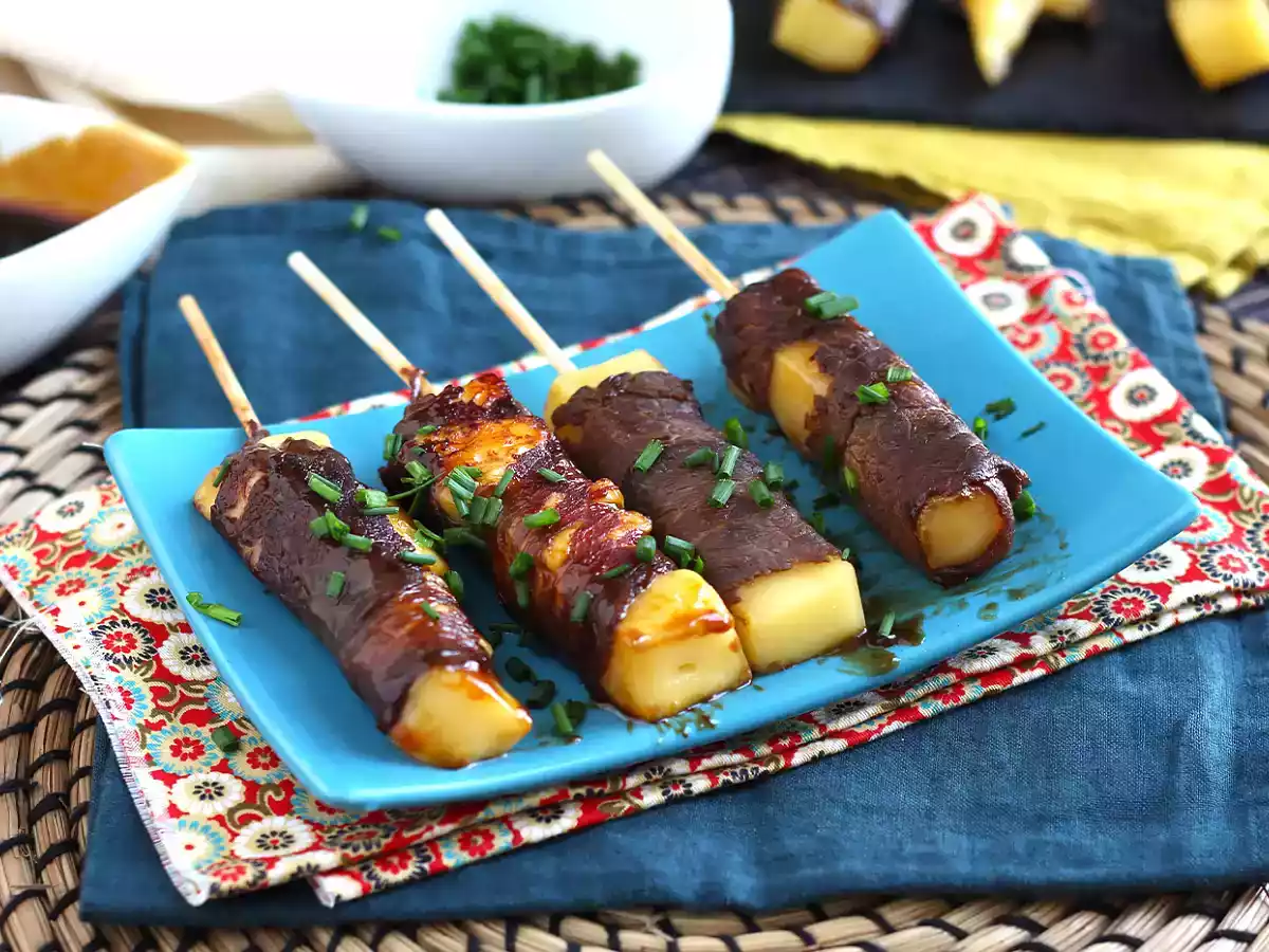 Yakitori biffkebab med ost - foto 2
