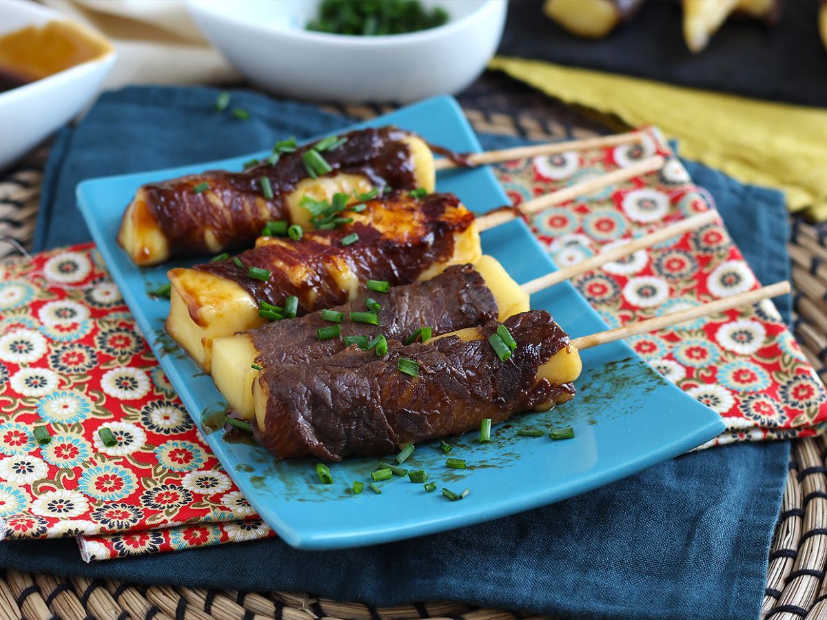 Yakitori biffkebab med ost - foto 4