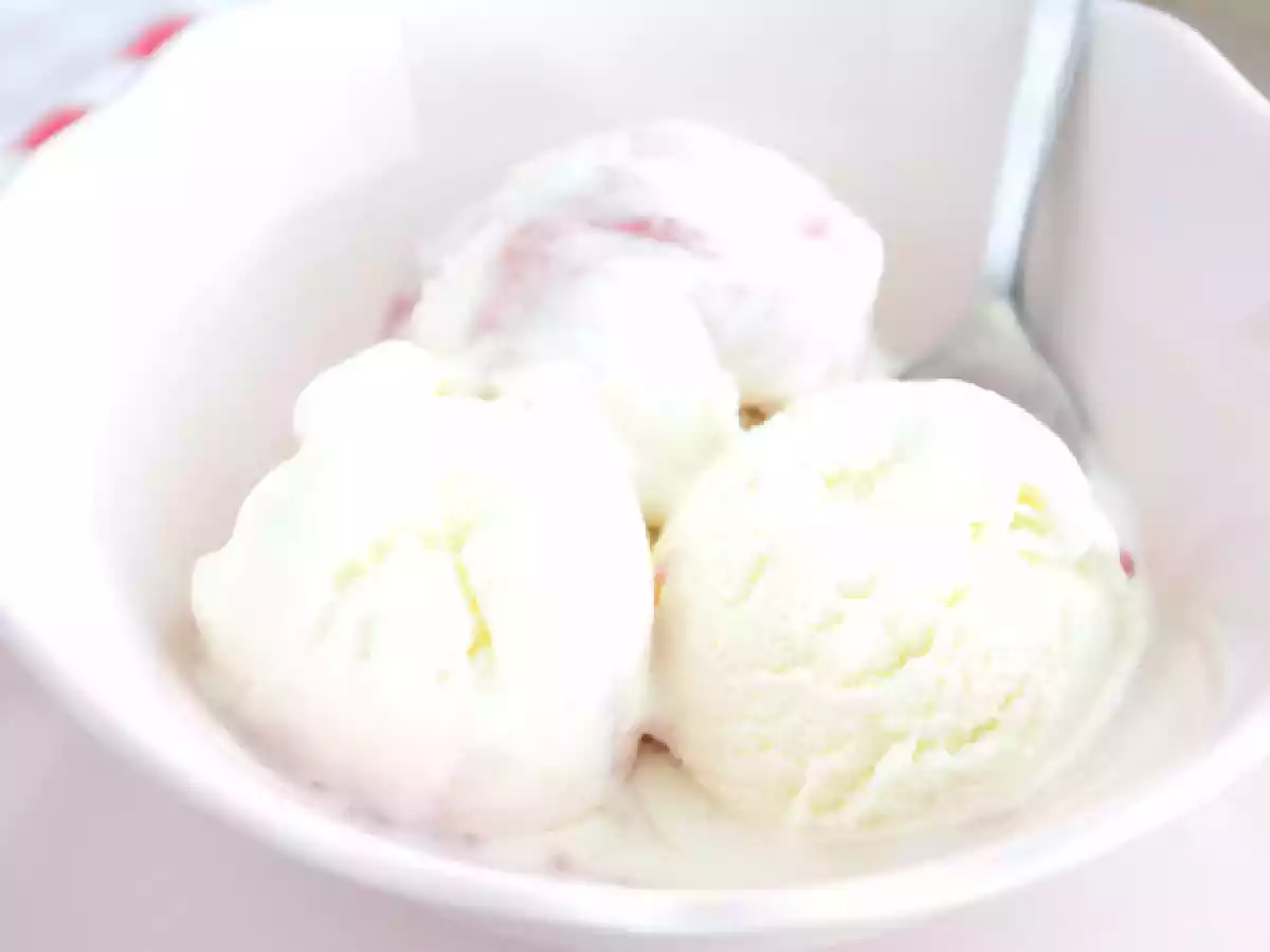 Yoghurt- och hallonglass - foto 4