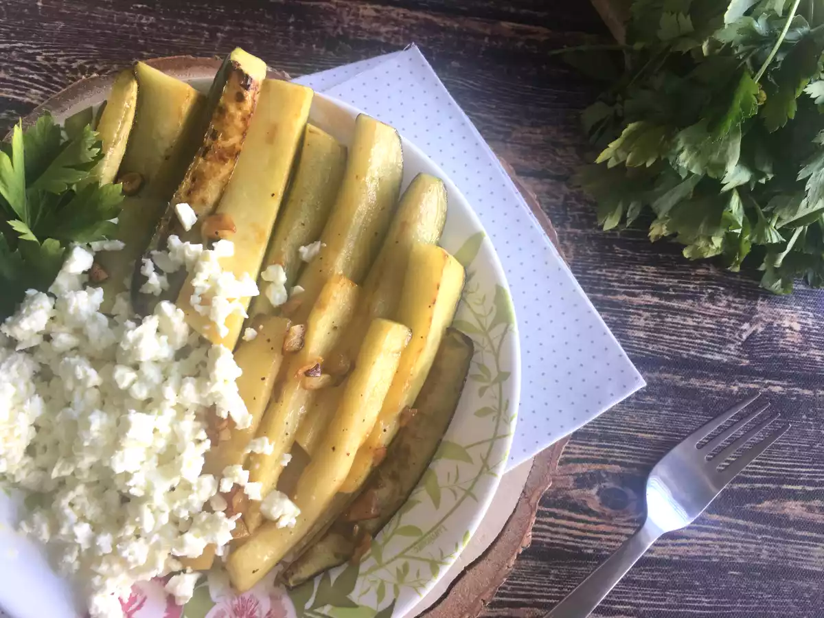 Zucchini med citron och fetaost - foto 2
