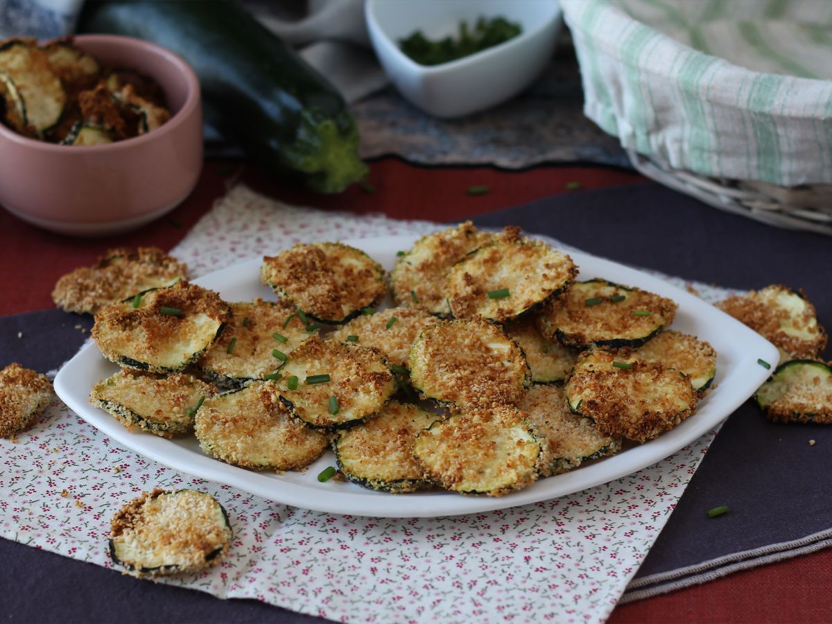 Zucchinichips med Air Fryer