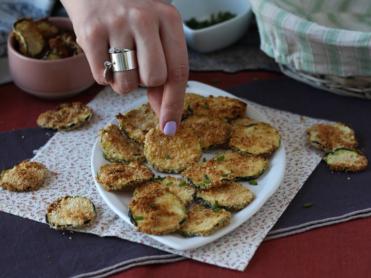 Zucchinichips med Air Fryer - foto 3