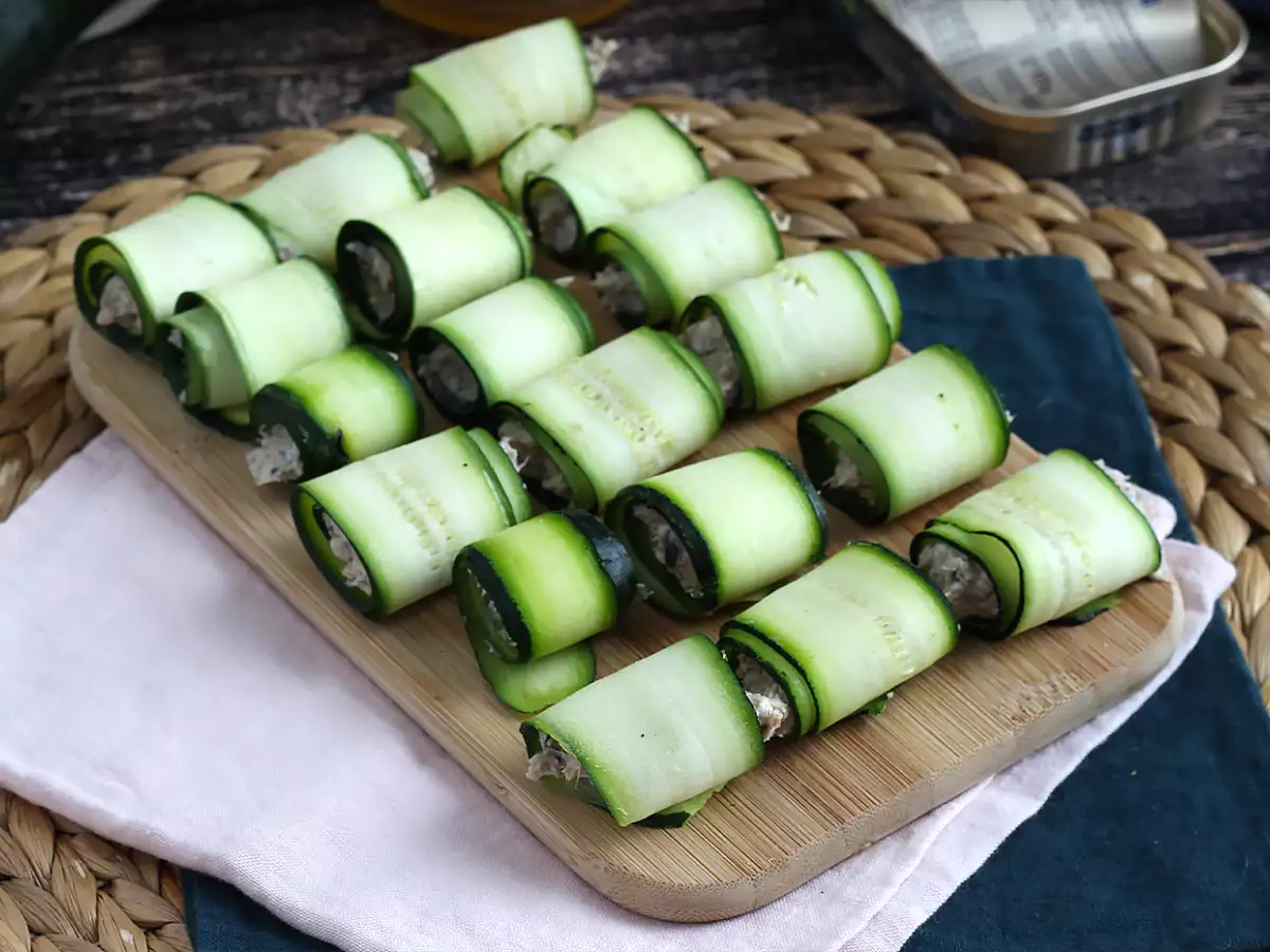 Zucchinirullar med sardinfyllning - foto 4
